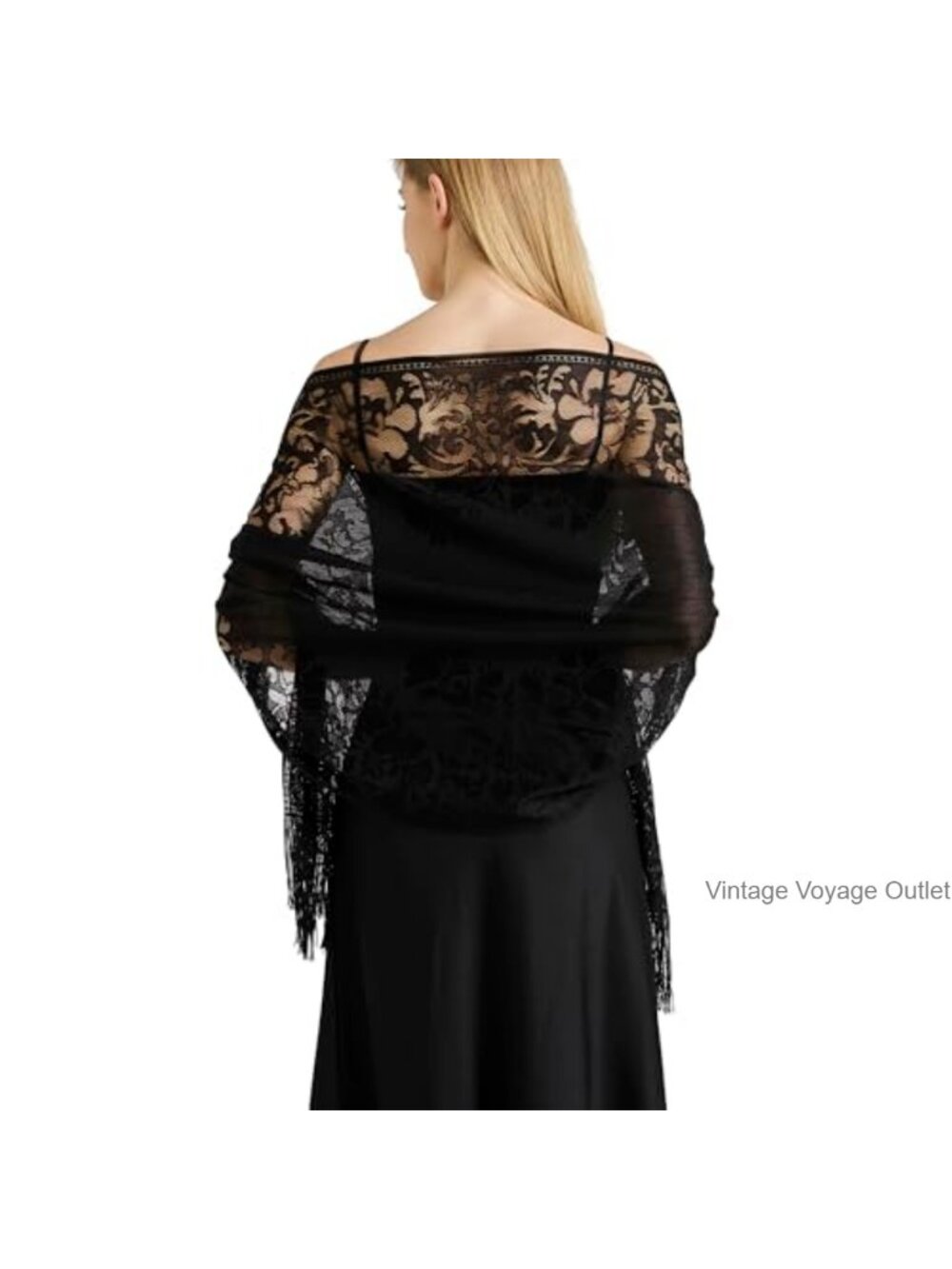 Lace Floral Shawl Wrap Women Evening Formal Dress Scarf Bridal
